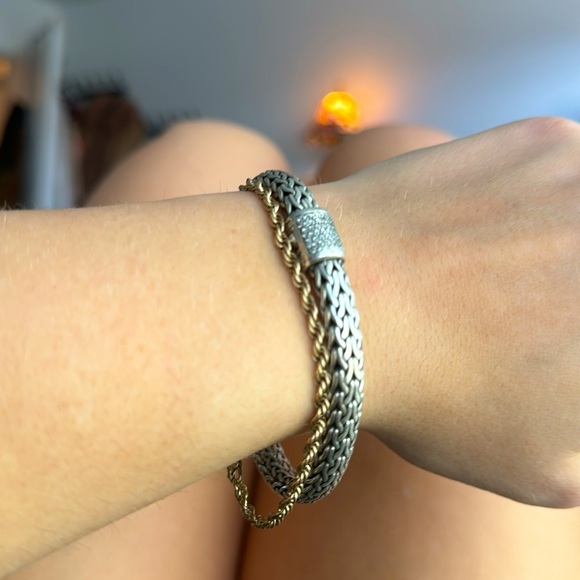 John Hardy Icon Bracelet- White Diamond & 925 Sterling Silver Bracelet - Picture 13 of 16